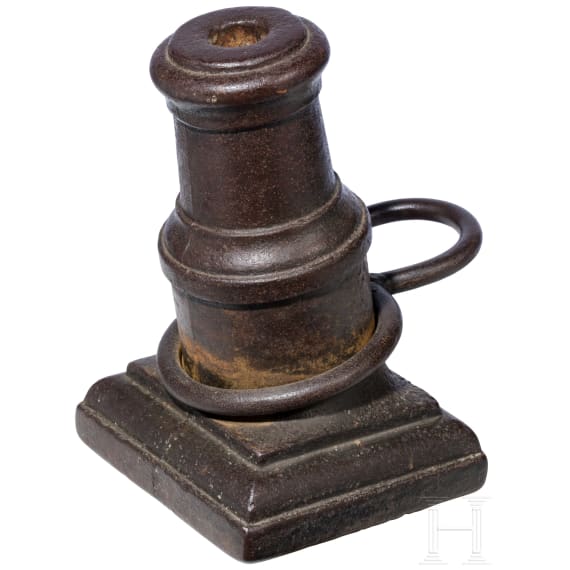 A large German cast iron signaling canon, 17th/18th century