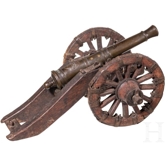 A French miniature field gun, 18th century