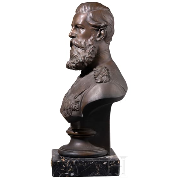 Emperor Frederick III (1831&ndash;1888) &ndash; portrait bust as Field Marshal General