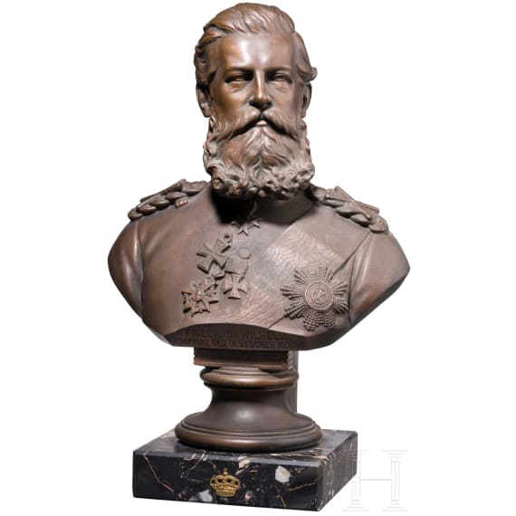 Emperor Frederick III (1831&ndash;1888) &ndash; portrait bust as Field Marshal General