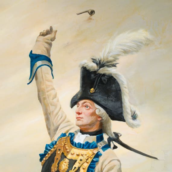 A Painting of Friedrich Wilhelm von Seydlitz at the Battle of Rossbach, painted after Anton von Werner