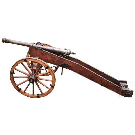 A breech-loading cannon in baroque style of circa 1730, 20th century