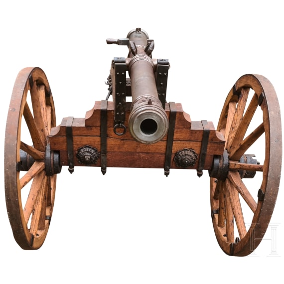 A breech-loading cannon in baroque style of circa 1730, 20th century