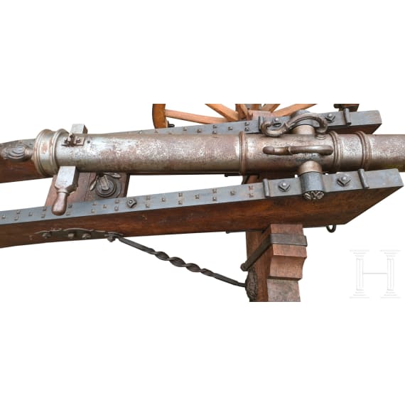 A breech-loading cannon in baroque style of circa 1730, 20th century