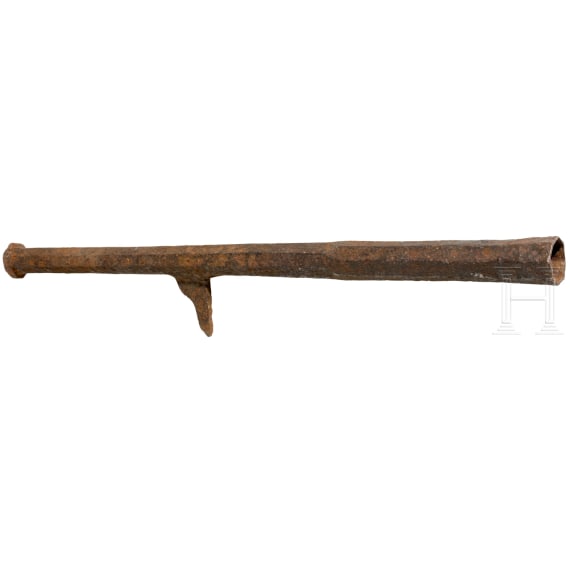 A German iron hackbut gun, circa 1500