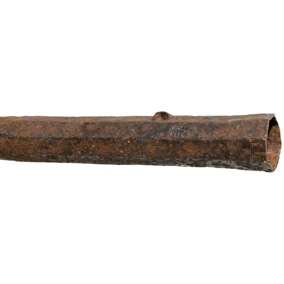 A German iron hackbut gun, circa 1500