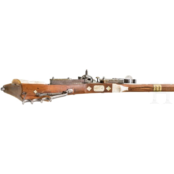 A Silesian wheellock rifle (tschinke), circa 1650