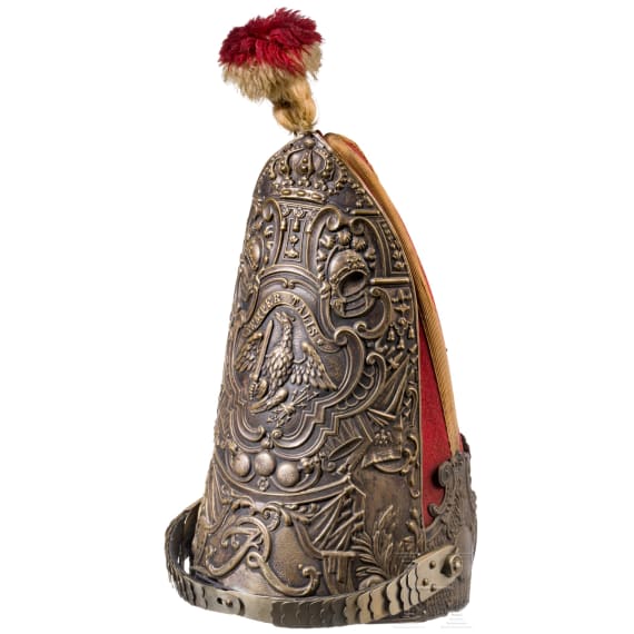 A Prussian grenadier cap M 1894 for enlisted men of the 1st Guard Regiment on foot