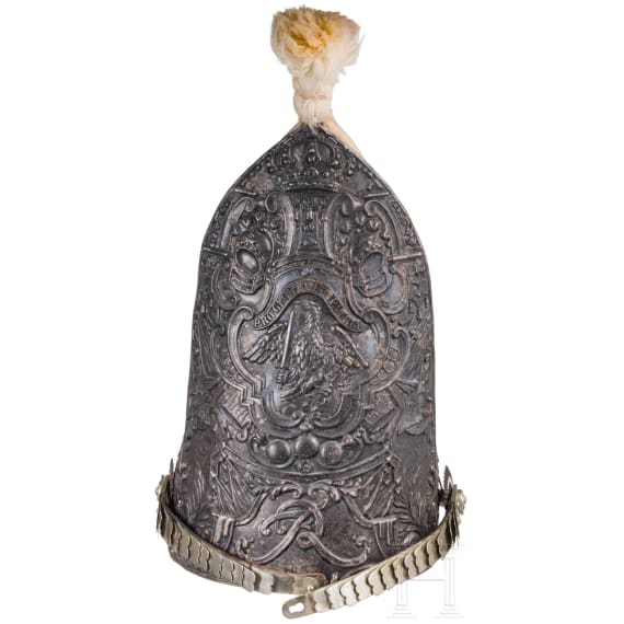 A Prussian fusilier cap model 1894 for enlisted men in the 1st Guard Regiment on Foot, II Battalion