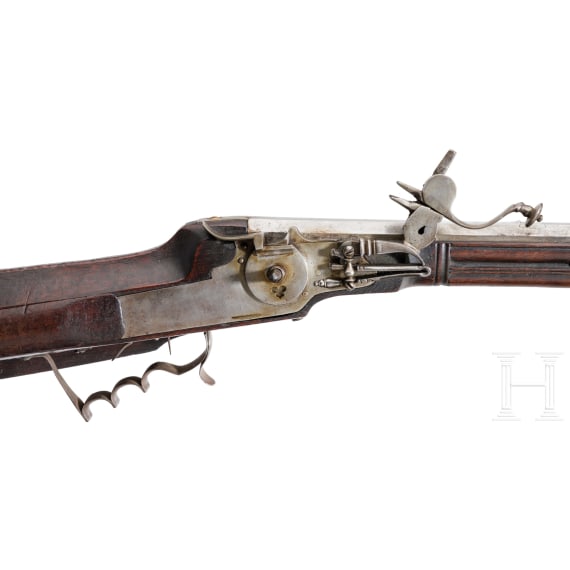 A South German wheelock-rifle, 2nd half of the 17th century