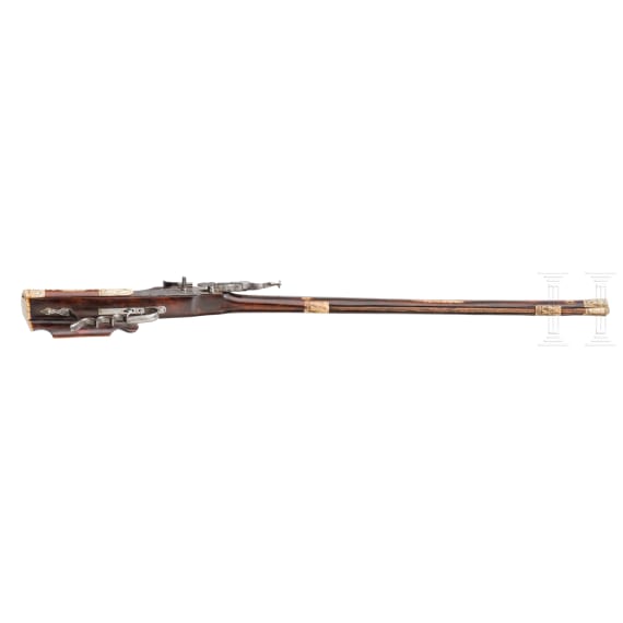 A wheellock rifle by C. Kleiner in Namur, Belgium, circa 1720