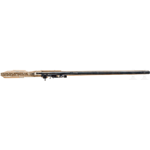 A modern German reproduction of a wheellock-rifle in the Saxon style of circa 1600, circa 2020