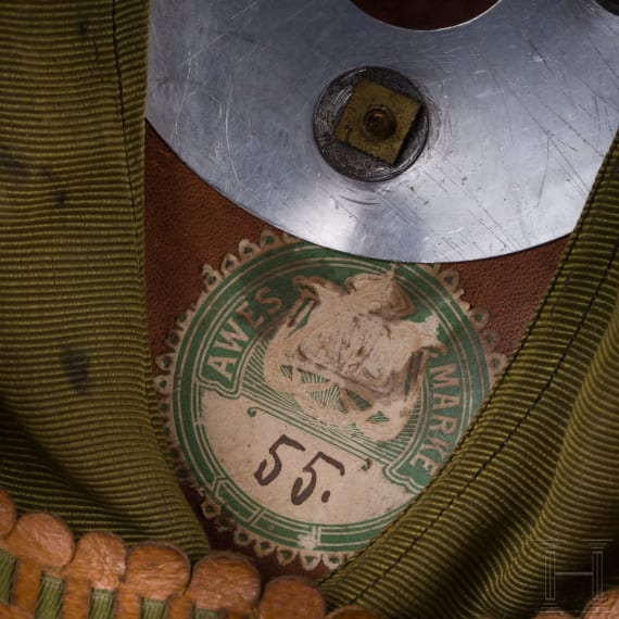 A helmet for infantry officers with parade bush, circa 1900