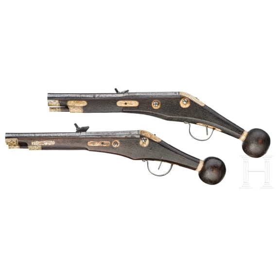 A pair of wheellock puffers for enlisted men of the Saxon Electorate Palace Life Guard (2nd model), circa 1580/90