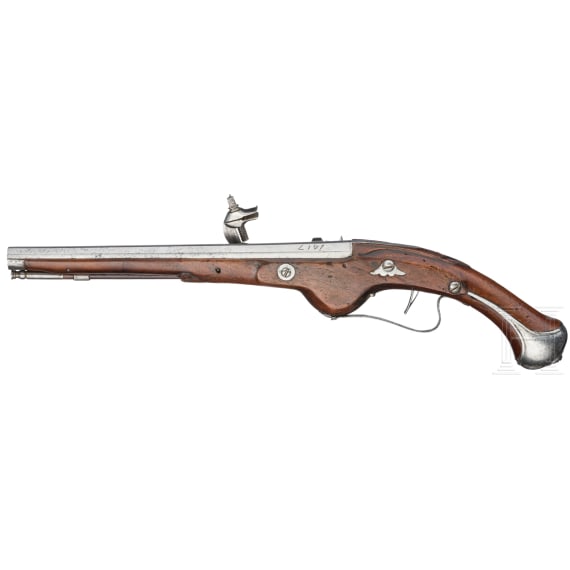 A German military wheellock pistol, circa 1660