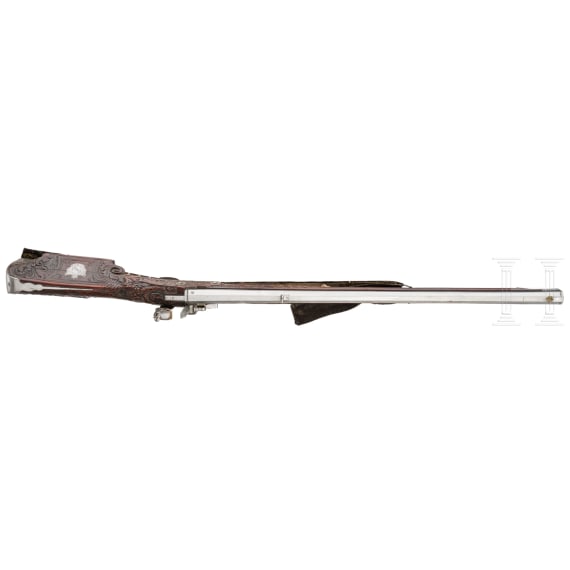 A deluxe princely flintlock rifle belonging to Friedrich VI of Baden-Durlach, Barthel Bauer and Johann Michael Maucher of Durlach, circa 1670