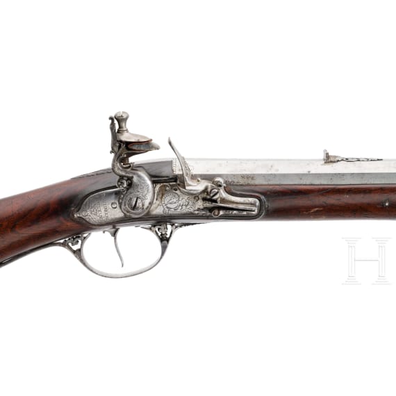 A German flintlock carbine, David Reinhardt in Heidelberg, circa 1670