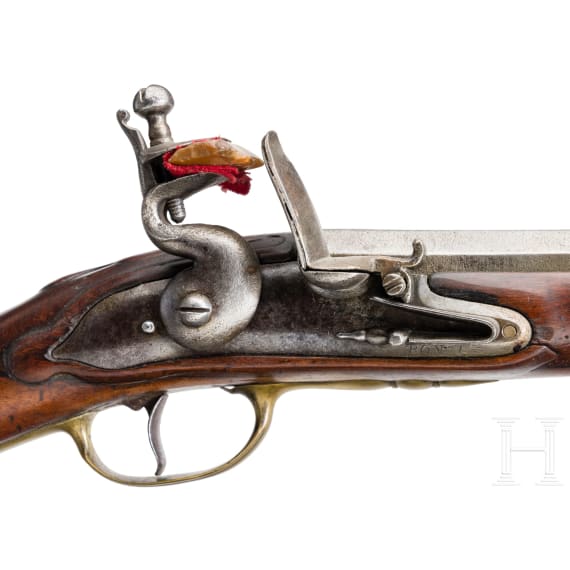 A flintlock shotgun, Ponsin in Li&egrave;ge, 18th century