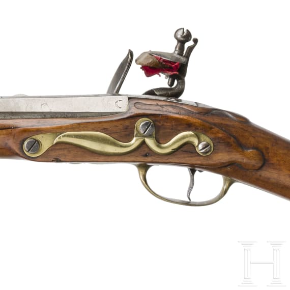 A flintlock shotgun, Ponsin in Li&egrave;ge, 18th century