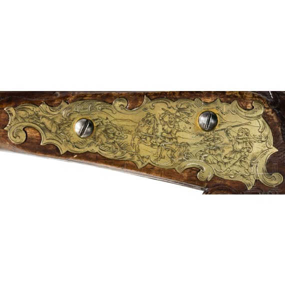 A German wheellock rifle, Bartolom&auml;us Daisenberger of Munich, circa 1760