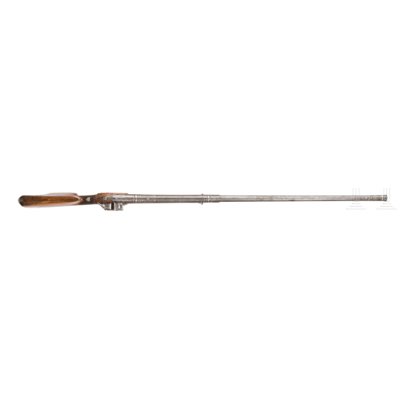A fine silver-mounted Miquelet rifle with an Ottoman barrel, ca. 1760