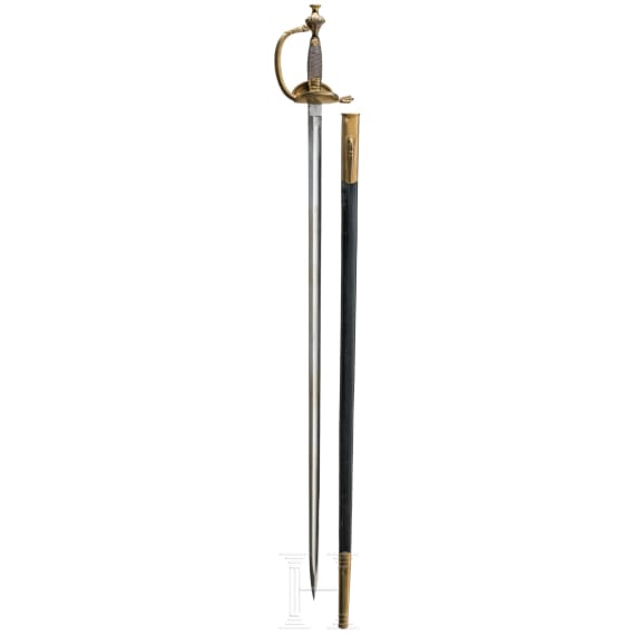 An old-style sword for infantry officers, dated 1882