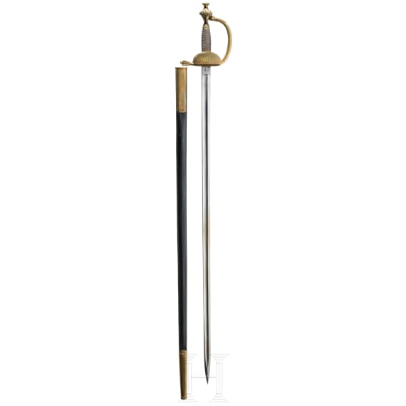 An old-style sword for infantry officers, dated 1882
