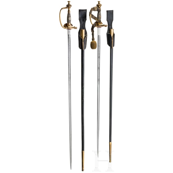 Two old-style small-sword for officers of the infantry