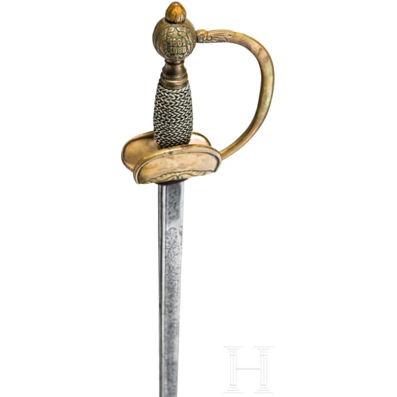 A sword for officers of Queen Augusta's 4th Grenadier Regiment, circa 1886
