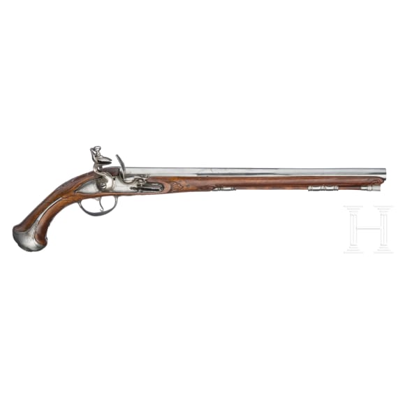 A long flintlock pistol, Johann Waas in Vienna, circa 1700