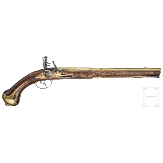 A distinguished pair of fine flintlock pistols by Heinrich Kappel of Copenhagen, circa 1700/10