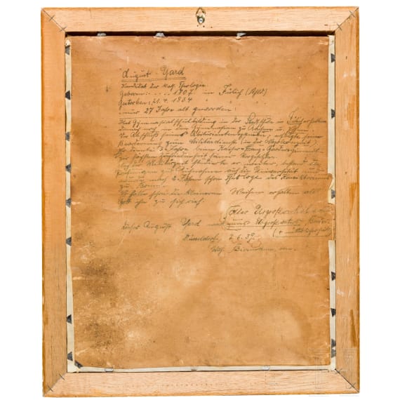 A portrait of the Prussian officer August Yard, circa 1830