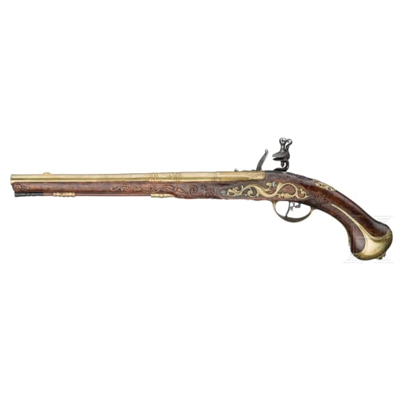 A distinguished pair of fine flintlock pistols by Heinrich Kappel of Copenhagen, circa 1700/10