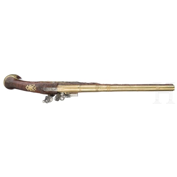 A distinguished pair of fine flintlock pistols by Heinrich Kappel of Copenhagen, circa 1700/10