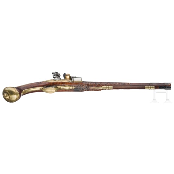 A distinguished pair of fine flintlock pistols by Heinrich Kappel of Copenhagen, circa 1700/10