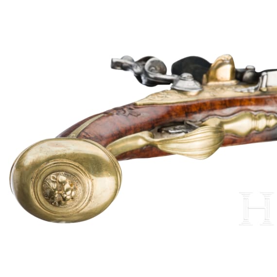 A distinguished pair of fine flintlock pistols by Heinrich Kappel of Copenhagen, circa 1700/10