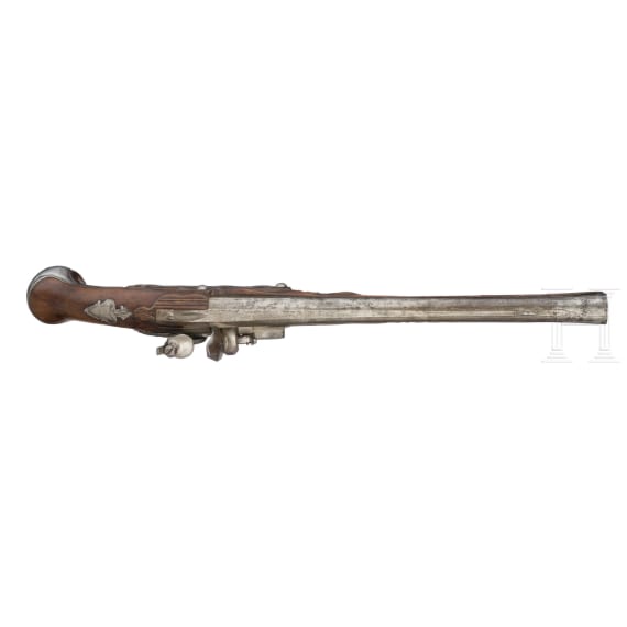 A Belgian flintlock pistol, circa 1720