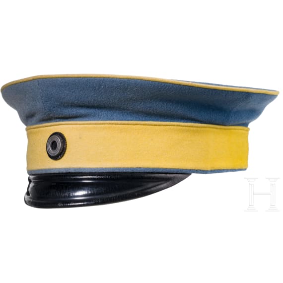 A visor cap for officers of the Prussian cavalry, late 19th century