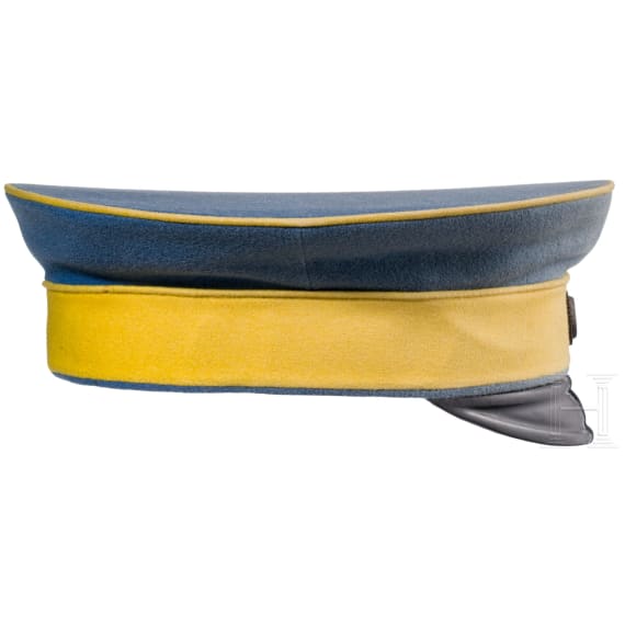 A visor cap for officers of the Prussian cavalry, late 19th century