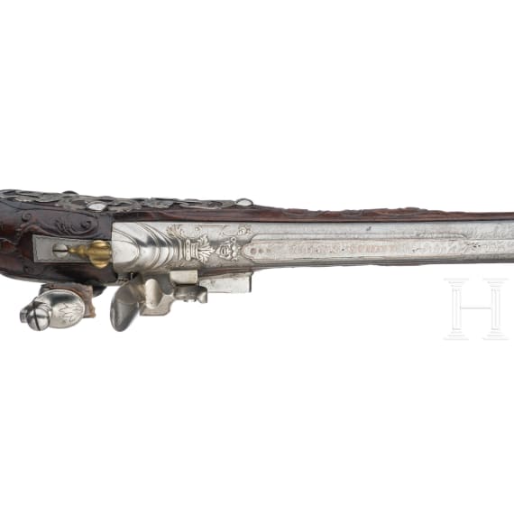 A fine flintlock pistol by Johann Schifter in Wiener Neustadt, ca. 1720