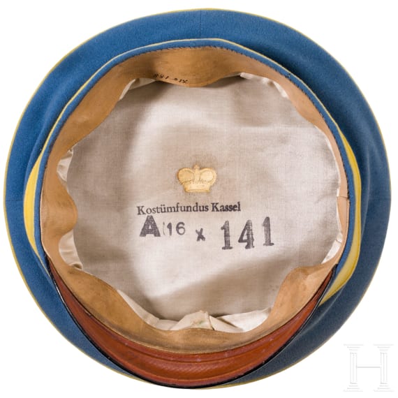 A visor cap for officers of the Prussian cavalry, late 19th century