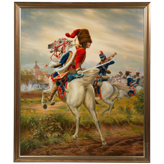 Painting of the &ldquo;forefather of all hussars,&rdquo; General Hans Joachim von Zieten