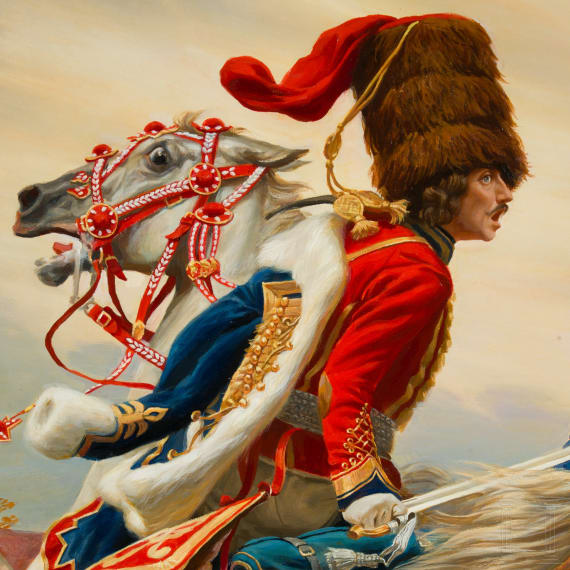 Painting of the &ldquo;forefather of all hussars,&rdquo; General Hans Joachim von Zieten