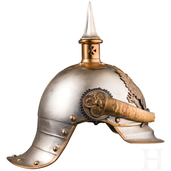 A helmet M 1867 for officers of the Cuirassier Regiment "K&ouml;nigin" (Pomeranian) No. 2