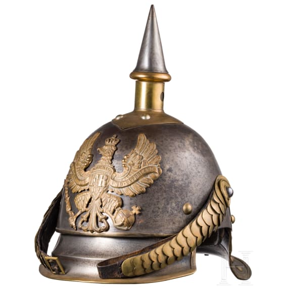 A helmet M 1867 for enlisted men in Cuirassier Regiment No. 8