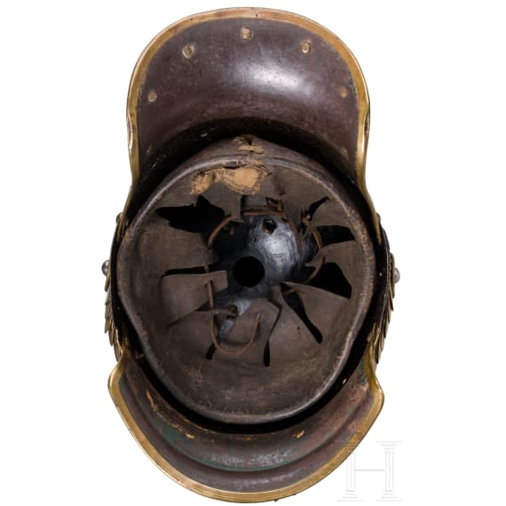 A helmet M 1867 for enlisted men in Cuirassier Regiment No. 8