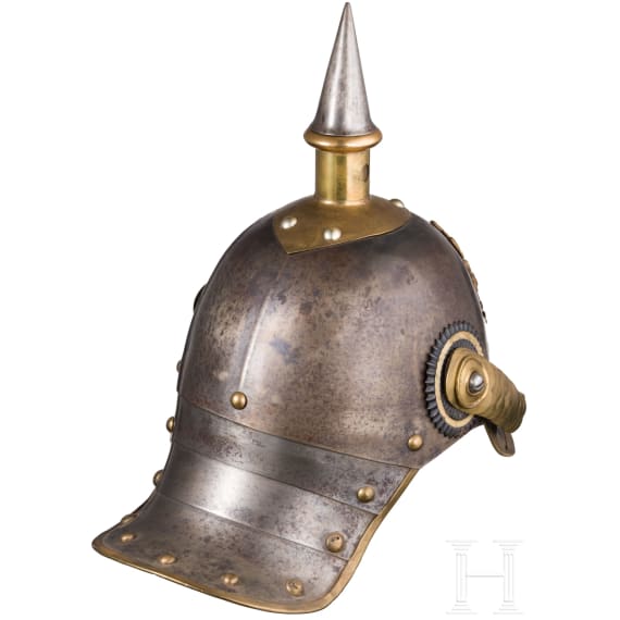 A helmet M 1867 for enlisted men in Cuirassier Regiment No. 8