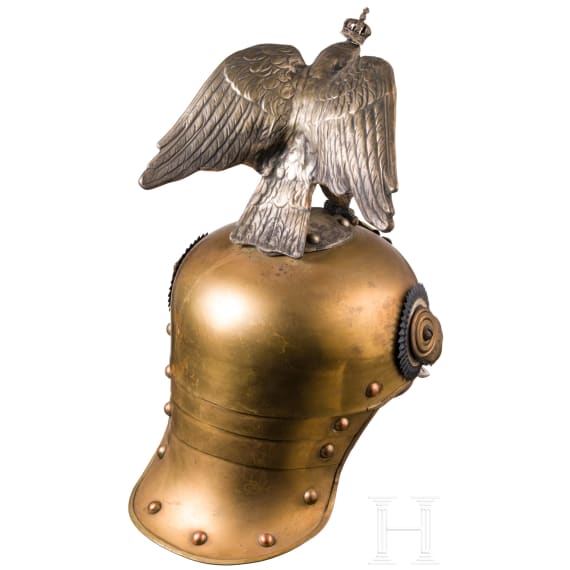 A helmet M 1889 for enlisted men of the regiments Garde du Corps and Guard Cuirassiers - a copy