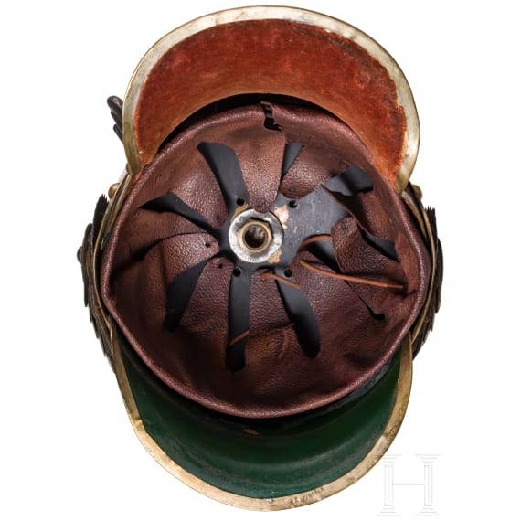 A helmet M 1889 for enlisted men of the regiments Garde du Corps and Guard Cuirassiers - a copy