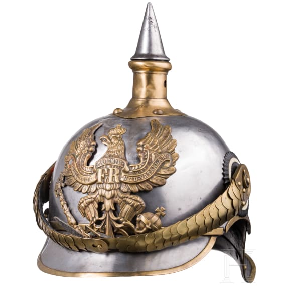 A helmet for troopers of the line cuirassiers, circa 1900